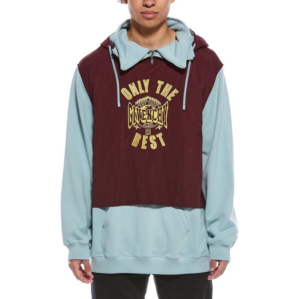 Givenchy Mens  Double Layered Hoodie, Red